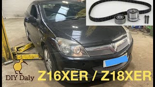 Vauxhall  Opel 16 petrol timing belt replacement Z16XER Z18XER [upl. by Yrallih]