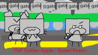 FNF Golden Apple v1  Speed Reskin [upl. by Amerak]