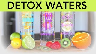 3 Detox Water Recipes for fat flushing antiaging and beauty [upl. by Lyrahc963]