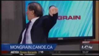 JeanLuc Mongrain et sa petite danse avançonsreculons des libéraux de Jean Charest [upl. by Donnell924]