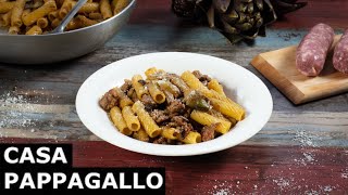 Pasta salsiccia e carciofi [upl. by Melquist203]