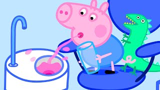 Peppa Pig and George at the Dentist  Peppa Pig Official Family Kids Cartoon [upl. by Licht]