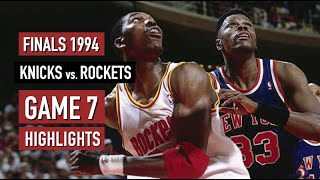 NBA Finals 1994 Game 7 New York Knicks vs Houston Rockets  Full Game Highlights HD [upl. by Gregor]