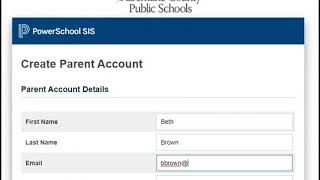 Creating a PowerSchool Parent Portal Account [upl. by Berlinda495]