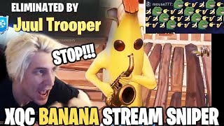 xQc Stream Sniped by Banana Saxophone Compilation ft Juul Trooper [upl. by Rabka]