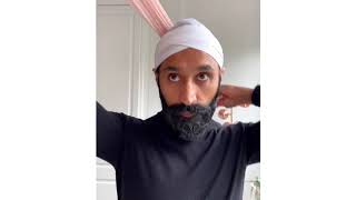 5 Larh Pagri Sikh Turban Tying Tutorial  The Sikh Coach [upl. by Divadnahtanoj]