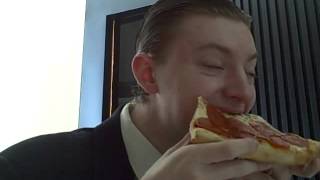 Sbarro New York Style Pepperoni Pizza Slice  Food Review [upl. by Etnoid]