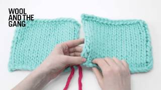 How to invisibly seam knitting [upl. by Rednirah]