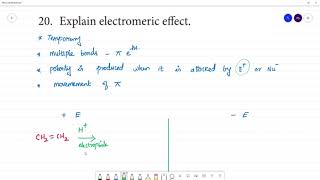 Electromeric effect [upl. by Aikahs]