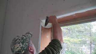 House Building Part 26 Installing Bullnose Rounded Corners [upl. by Kinnard]