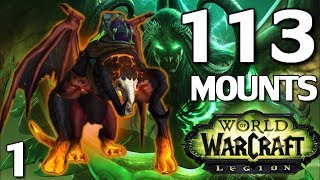 Every Mount From WoW Legion amp How To Obtain Them [upl. by Enobe]