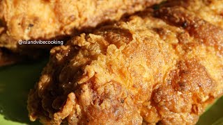 JUICY CRISPY FRIED CHICKEN BREAST Island Vibe Cooking [upl. by Westhead]