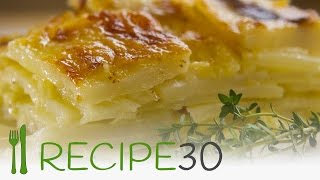 CHEESY POTATO GRATIN or Scalloped potato recipe [upl. by Prudy]