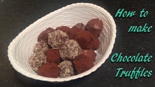 Baileys Irish cream and coffee liquor chocolate truffles recipe and tutorial [upl. by Llenrep]