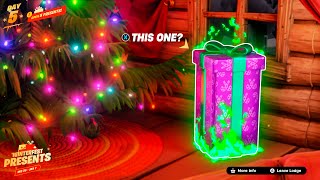 7 SECRET Presents in Fortnite WINTERFEST [upl. by Darcy357]