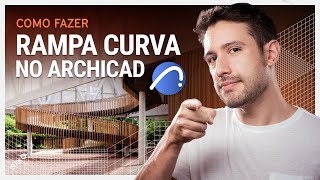 ARCHICAD  COMO MODELAR RAMPAS CURVAS [upl. by Rebbecca]