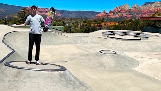 Skating The Worlds Most Beautiful Skatepark [upl. by Egduj86]