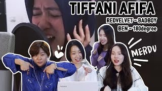 REAKSI ORANG KOREA COVER KPOPBEN REDVELVET COVER REACTION케이팝 커버송 인도네시아 [upl. by Enidualc486]