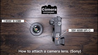 How to Attach and Detach a Lens Sony [upl. by Ridinger96]