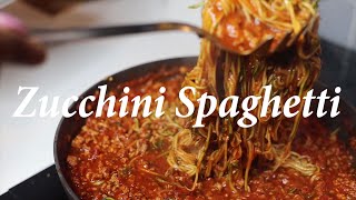 Zucchini Spaghetti  Keto Friendly [upl. by Ydda730]