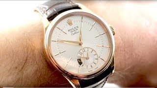 Rolex Cellini Dual Time 50525 Used Rolex Luxury Watch Review [upl. by Atiram]