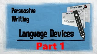 Persuasive Techniques Part 1  Persuasive Writing  EasyTeaching [upl. by Nymrak312]