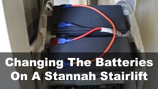 Changing the batteries on a Stannah stairlift – Ask A Builder [upl. by Nevada145]