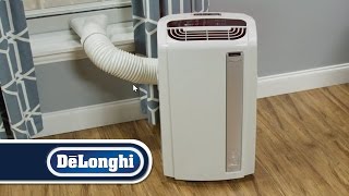 DeLonghi Pinguino WhisperCool AN140HPEWKC Portable Air Conditioner Product Overview [upl. by Elke]