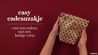 Wehkamp  How to easy cadeauzakje [upl. by Uranie]