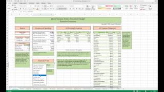 Household Budget Template and Tutorial Excel [upl. by Willard]