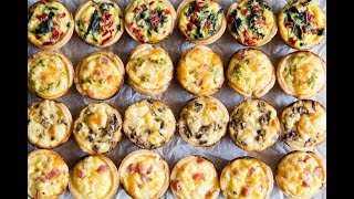 Mini Quiche 4 Ways [upl. by Aileno740]