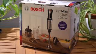 Bosch MS6CM6155 ErgoMixx Style Stabmixer unboxing [upl. by Llirpa413]