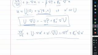 Linearized Navier Stokes equation [upl. by Nelon]