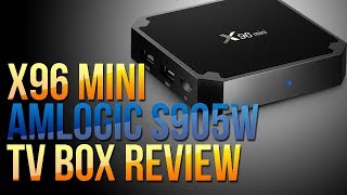 KODI BOX REVIEW X96 MINI ANDROID TV BOX WITH NEW AMLOGIC S905W CPU [upl. by Cook]