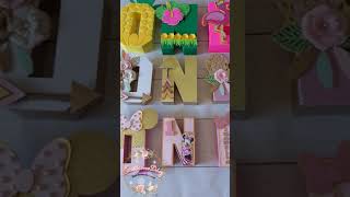 Letras 3D personalizadasDIYCraftCricut [upl. by Nneb708]