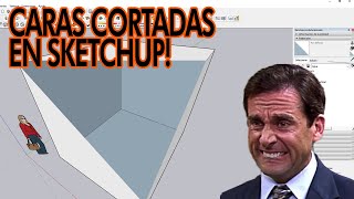 Sketchup 05  Problemas de caras cortadas [upl. by Hannasus]