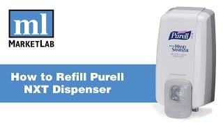 Marketlab Demonstrates How to Refill Purell NXT Dispenser [upl. by Ethelbert]