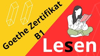 Goethe Zertifikat B1 Lesen  Examen Goethe Zertifikat Leseverstehen [upl. by Namien]