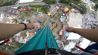 Falcons Fury 335ft Drop Tower OnRide POV Busch Gardens Tampa [upl. by Haleelahk]