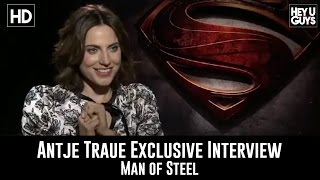 Antje Traue  Man of Steel Exclusive Interview [upl. by Darcy729]