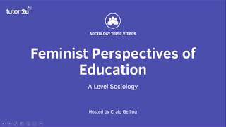 Feminist Perspectives on Education [upl. by Clarine]