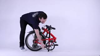 How to Fold and Unfold TILT 120 FOLDING BIKE [upl. by Beberg866]