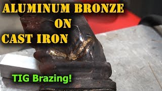 TFS Cast Iron Weld Repair with Aluminum Bronze [upl. by Brunn]