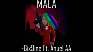 Mala  Anuel AA feat 6ix9ineLetra amp LyricsEnglish amp Spanish [upl. by Nerot]