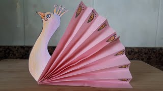 Pavo real de papel manualidad para niños [upl. by Eeimaj]