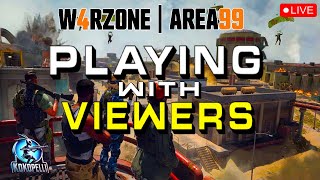 WARZONE 4 PLAYING WITH VIEWERS🔥FULL SCREEN [upl. by Norabal]