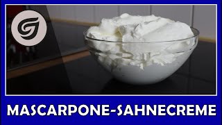 MASCARPONE SAHNECREME  Basic Rezept  CJs Backtraum [upl. by Trauner]