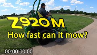 How fast can the John Deere Z920M Ztrak Mow an Acre [upl. by Boniface]