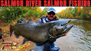 Salmon Fishing New Yorks World Famous Salmon River [upl. by Addy]