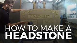 How to make a headstone  Hopkins Memorials [upl. by Powel962]